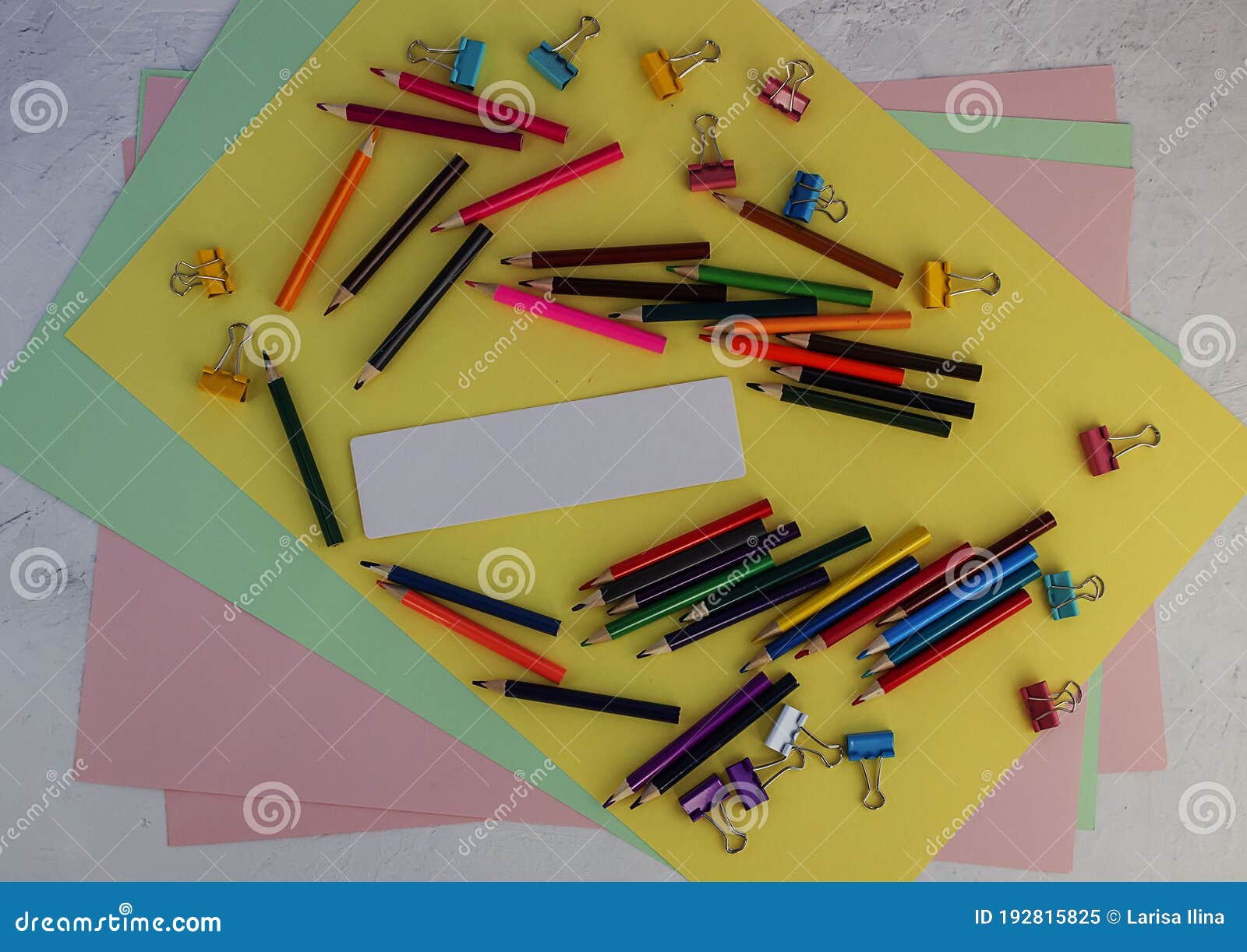Stationery for School. with Place for Text Stock Image Image of