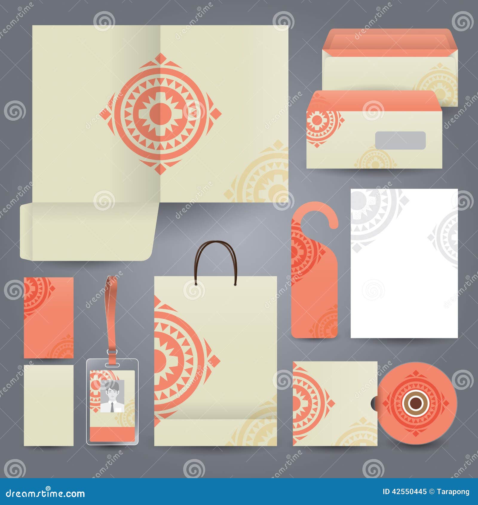 Stationery Set Design / Stationery Set Template. Stock Vector