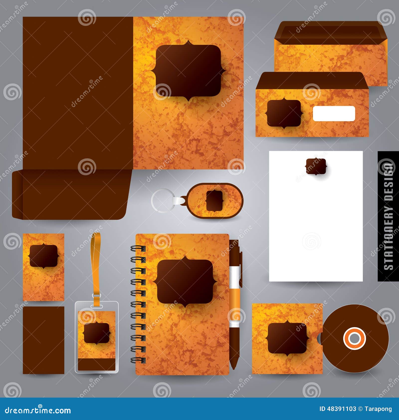 Stationery Set Design / Stationery Template. Stock Vector