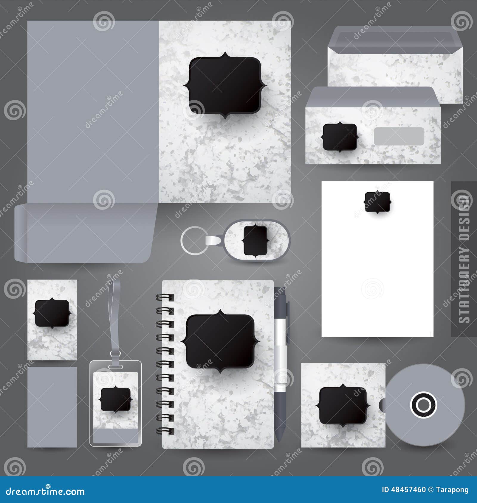 Stationery Set Design / Stationery Template. Stock Vector
