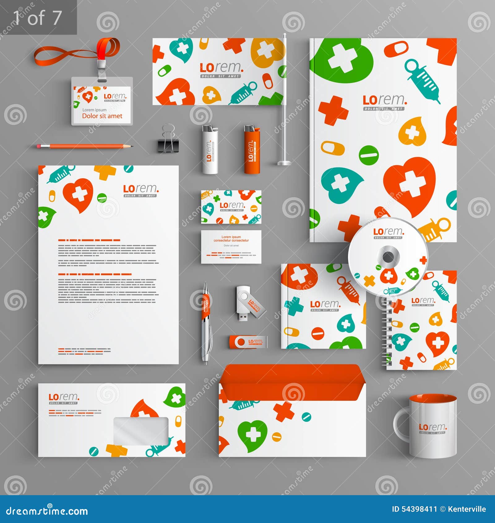 Stationery template design stock vector. Illustration of design 54398411