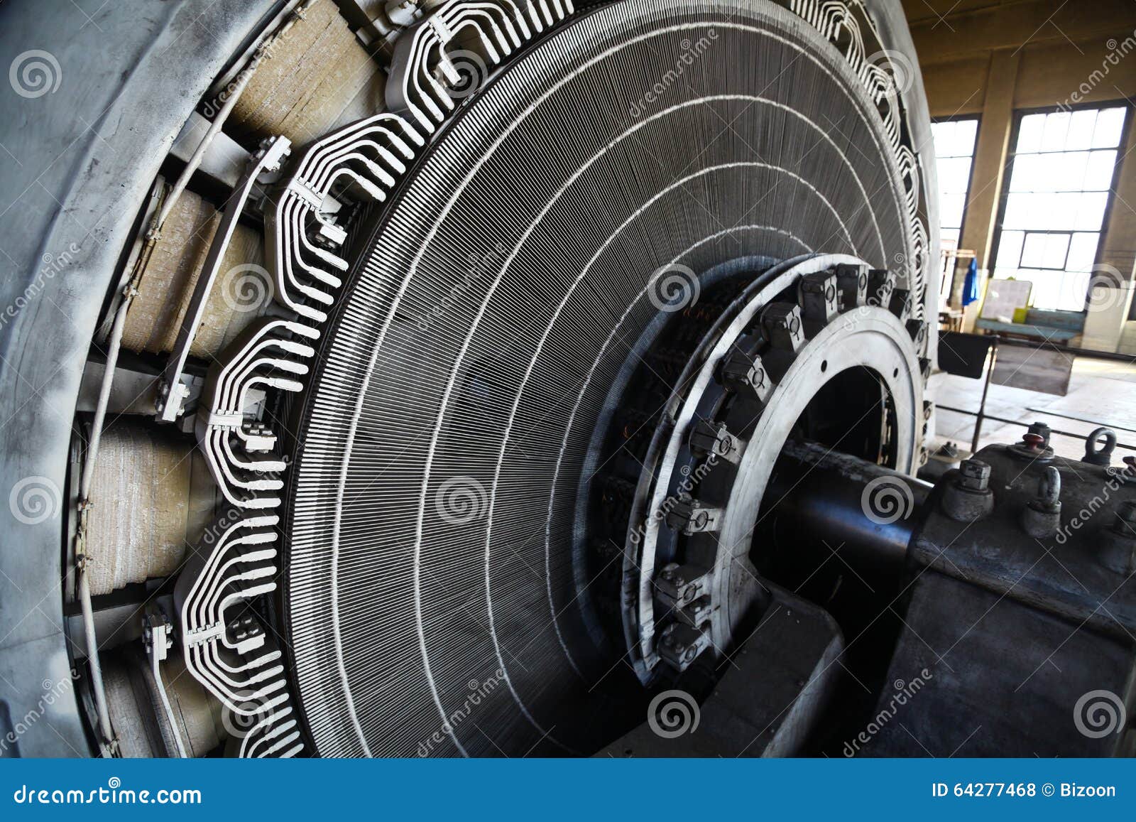 Stator in an Electric Motor Stock Photo Image of power