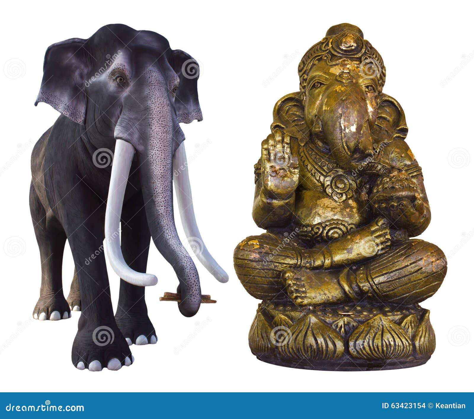 Una Statua Di Ganesh Chaturthi Uno Del Santo Divinità Nell'Induismo