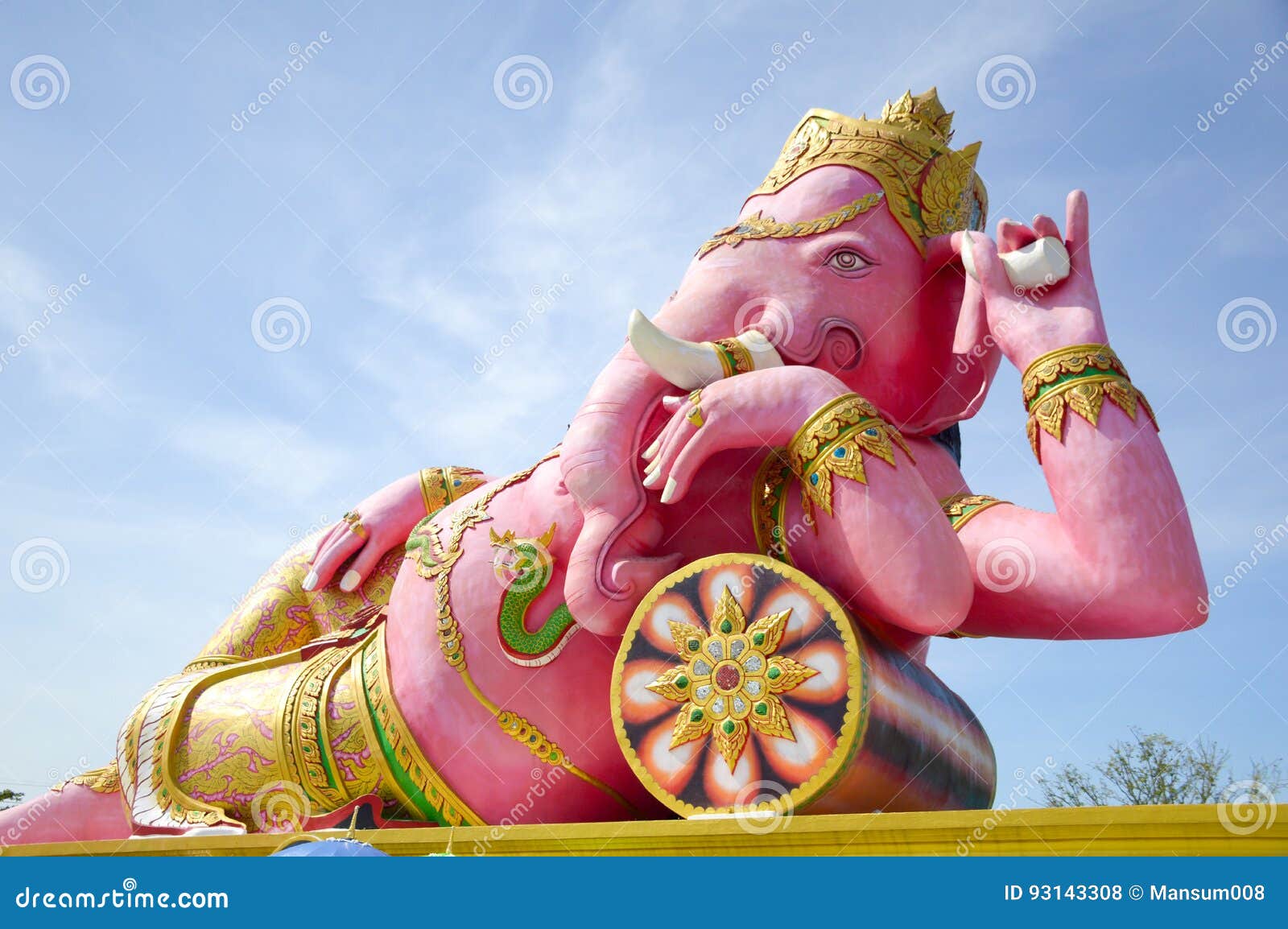 Una Statua Di Ganesh Chaturthi Uno Del Santo Divinità Nell'Induismo