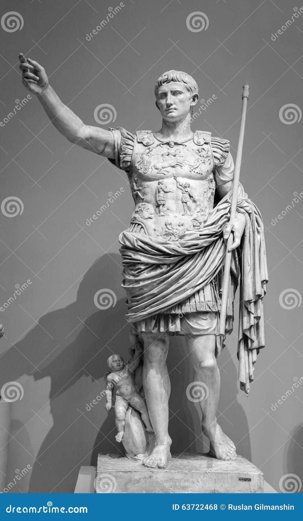Statua Di Roman Emperor Augustus Prima Fotografia Stock Immagine di