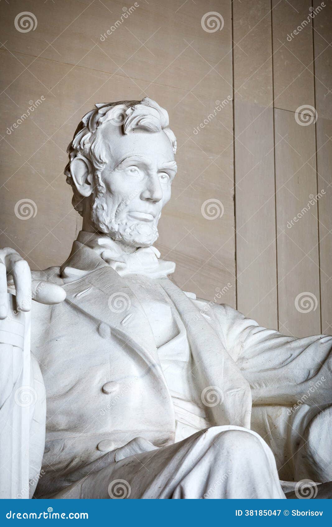Statue of Abraham Lincoln stock image. Image of architecture 38185047
