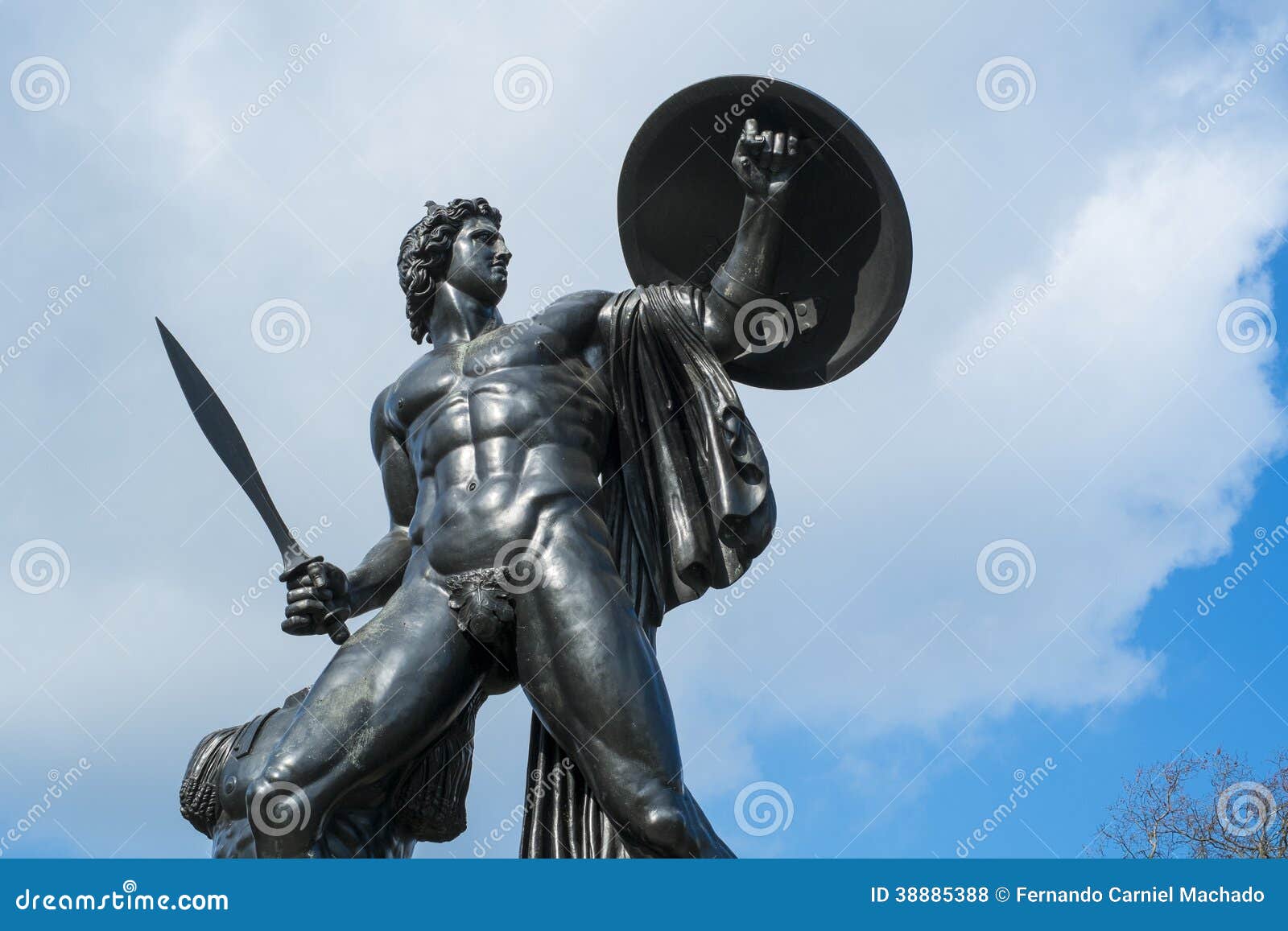 roman gladiator statue