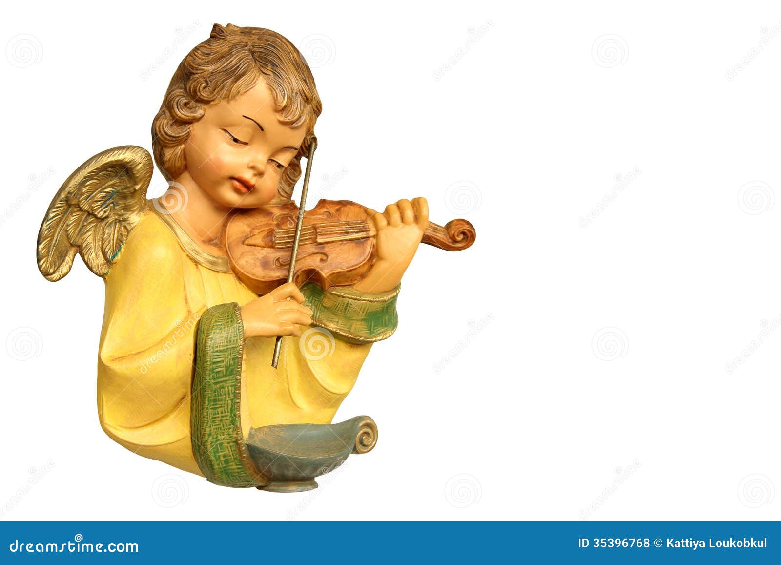 Statue of Angel Playing Violin Stock Photo Image of song, white 35396768