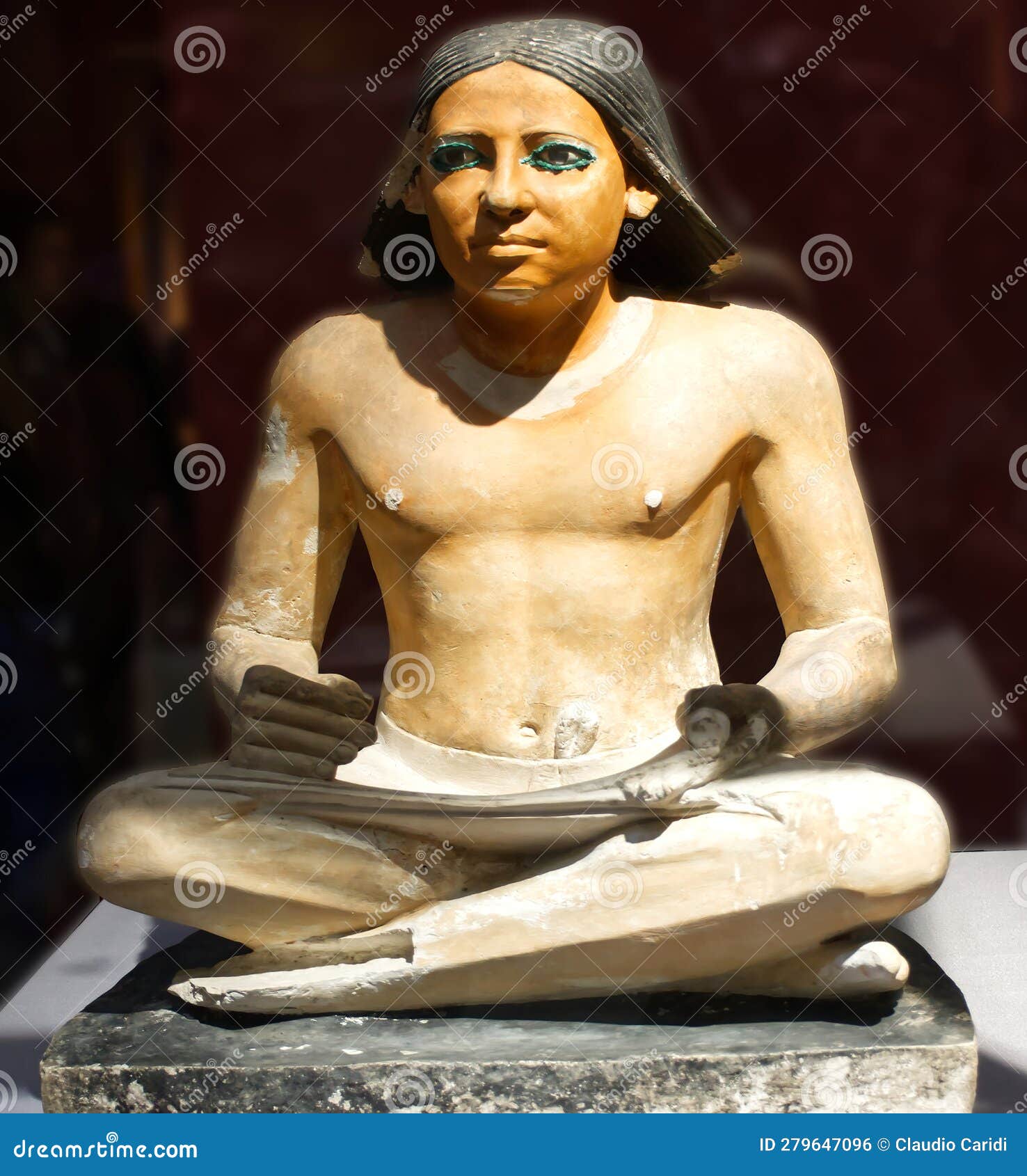 Statue of a Seated Scribe - Egypt Museum