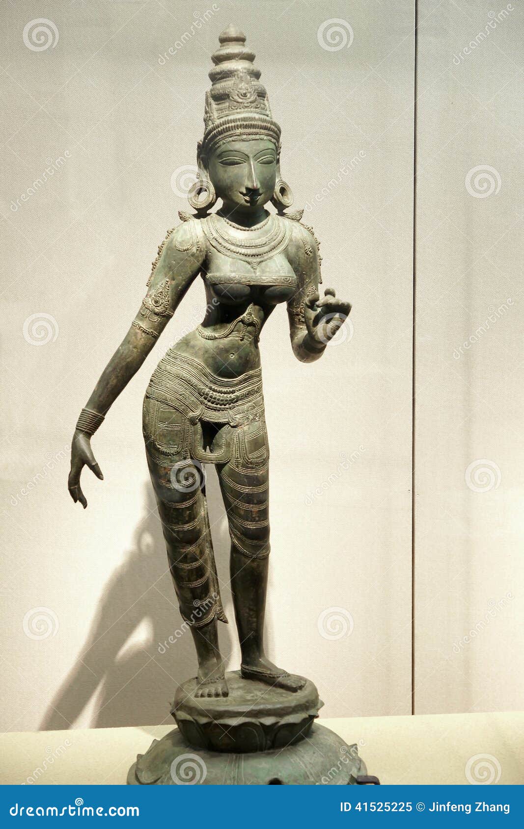 Statue Antique De Bronze D'Inde Image stock Image du bronze, relique