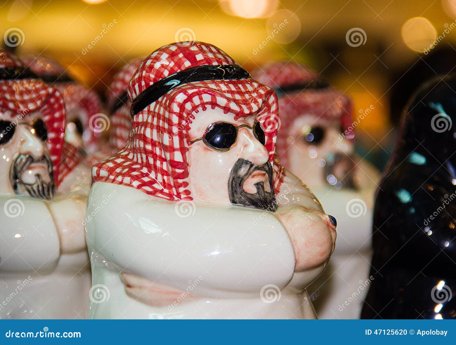 Statue of an Arab National Dress Stock Photo Image of middle, eastern