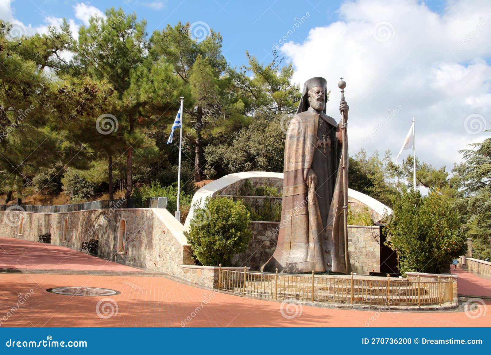 Statue of Makarios III, Cyprus Editorial Image Image of