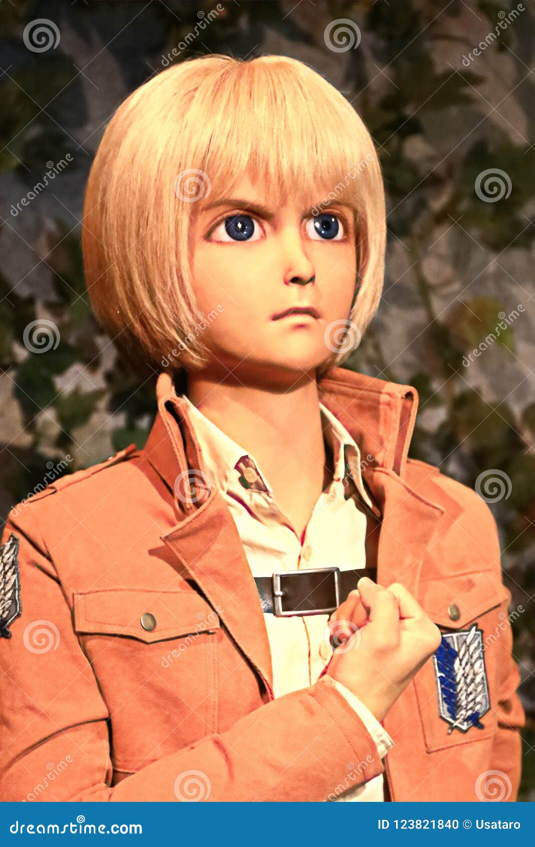 Statue of Armin Arlelt from Attack on Titan Editorial Image - Image of