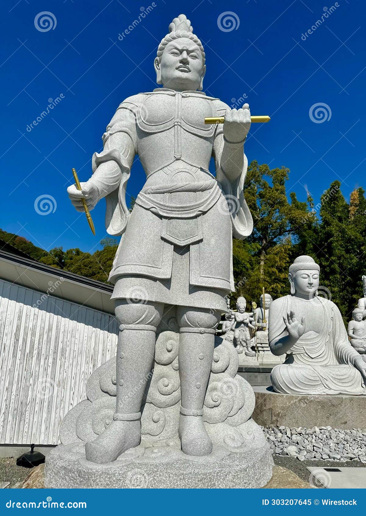 Statue of Buddha on the Territory of Ishiteji Temple in Shikoku, Japan
