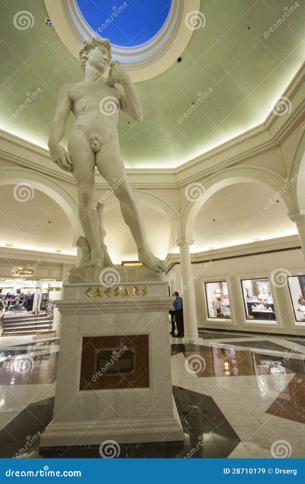 Statue in Caesars Palace Hotel Editorial Stock Image Image of