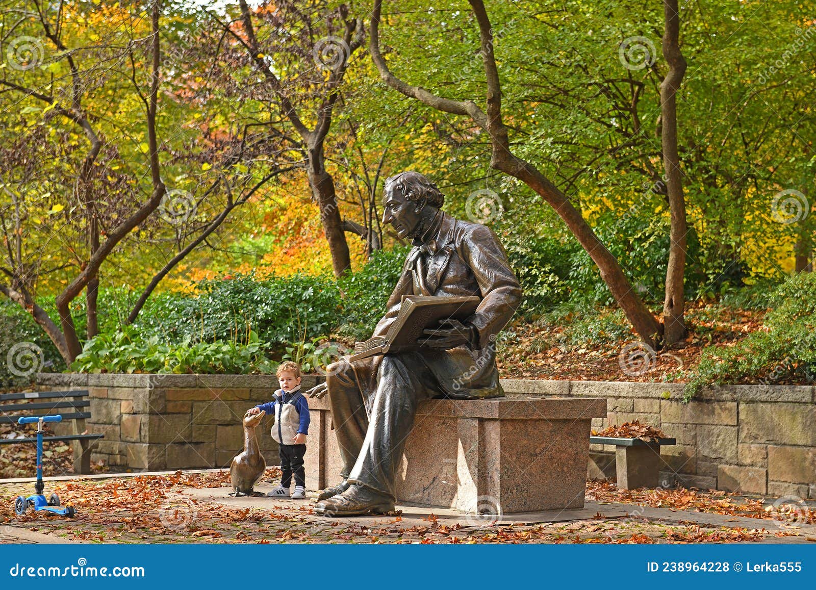 The Hans Christian Andersen Statue, Central Park, NYC