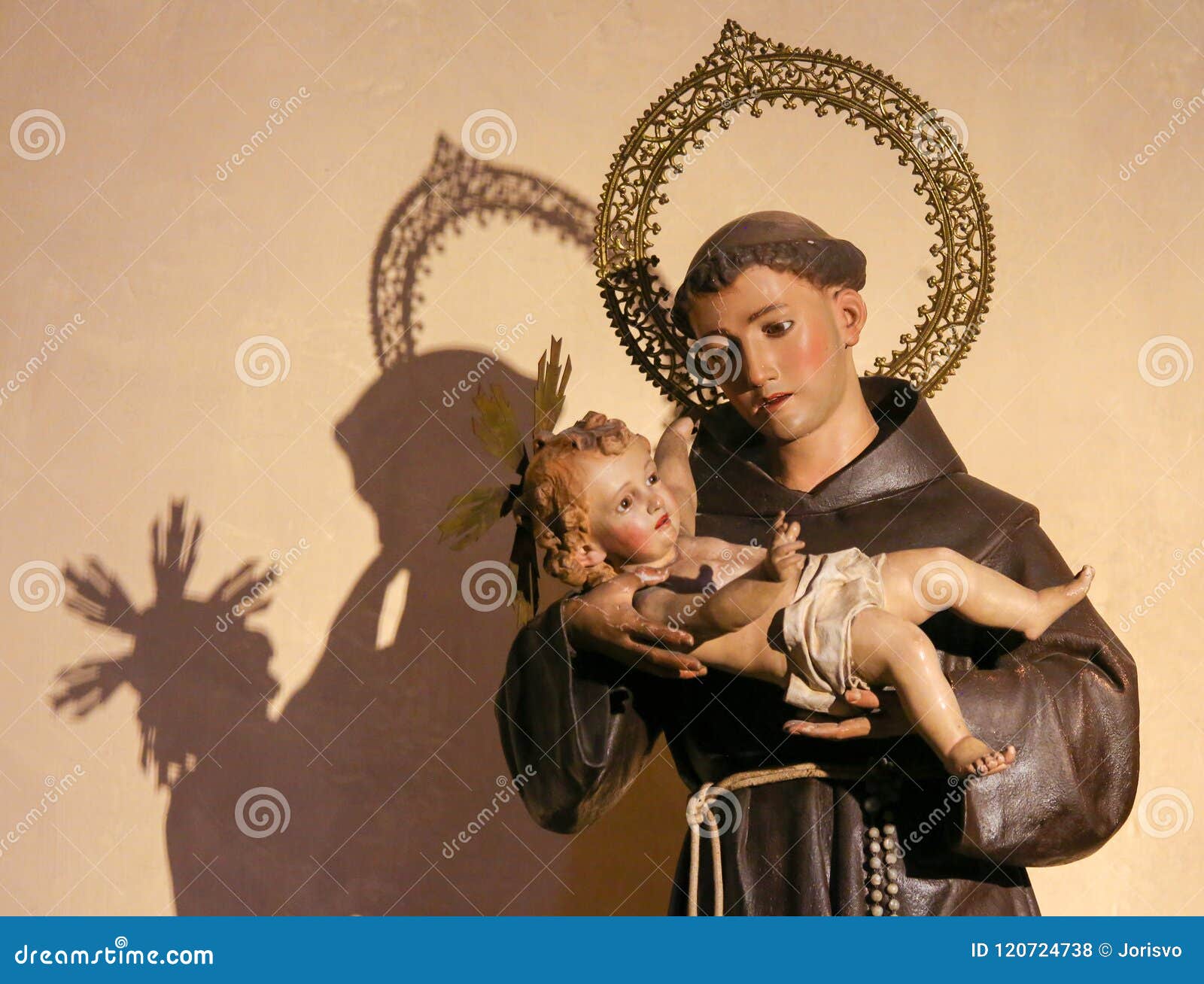 saint anthony of padua holding baby jesus