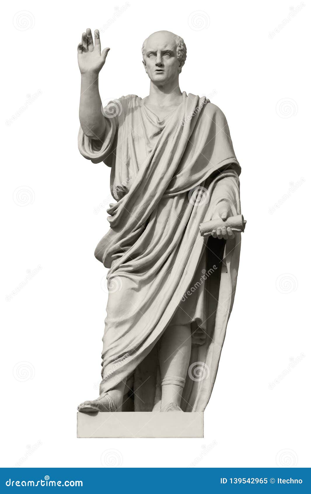 statue of cicero, a roman statesman, lawyer, orator and philosopher