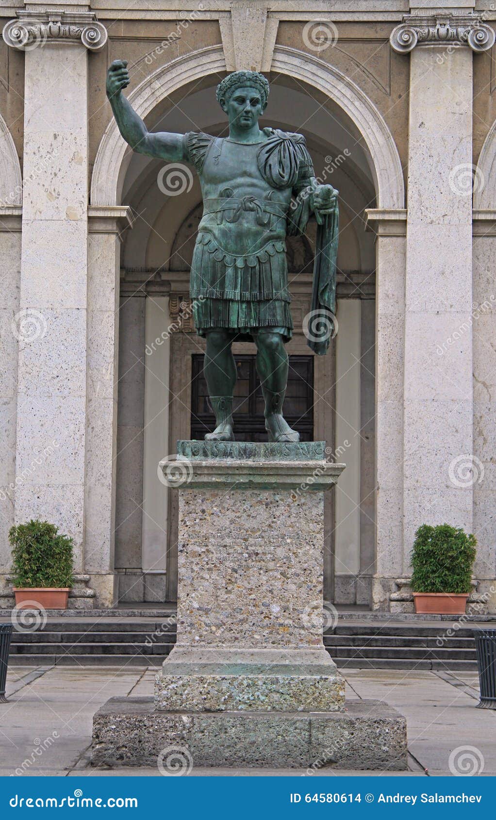 Statue of Constantine in Milan Stock Photo Image of detail, bronze