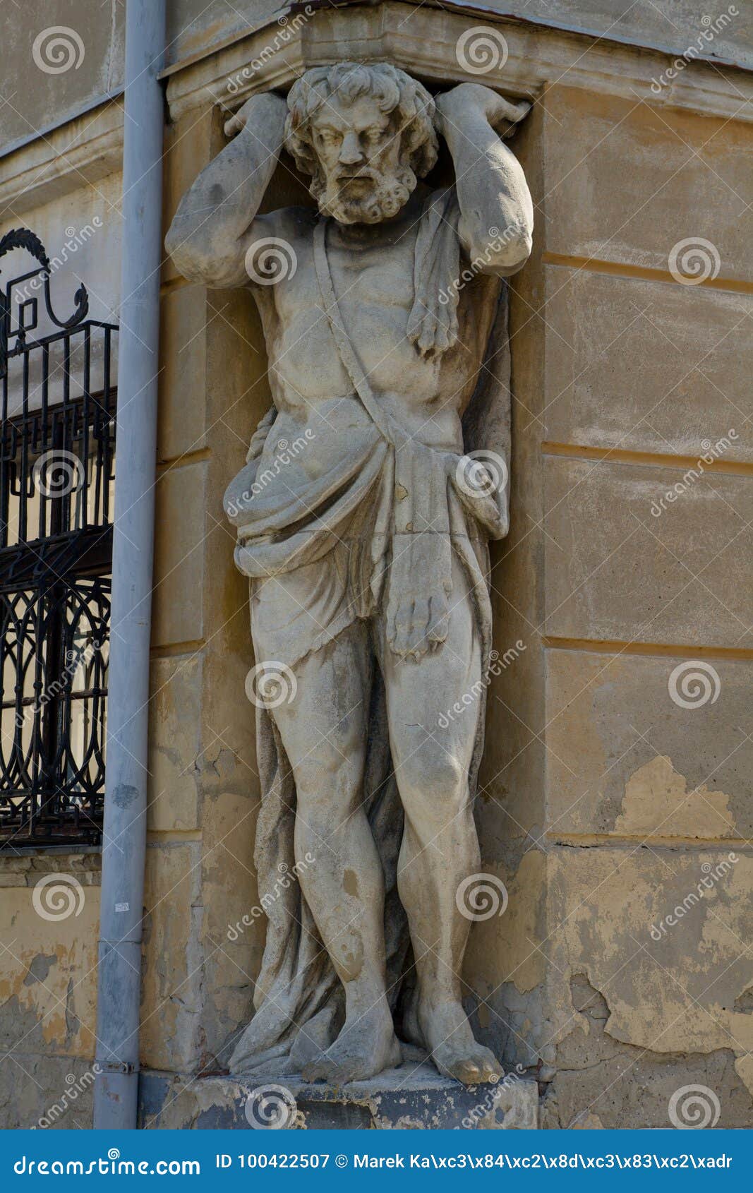 Statue of Corgon in Nitra, Slovakia Stock Image - Image of nitra ...