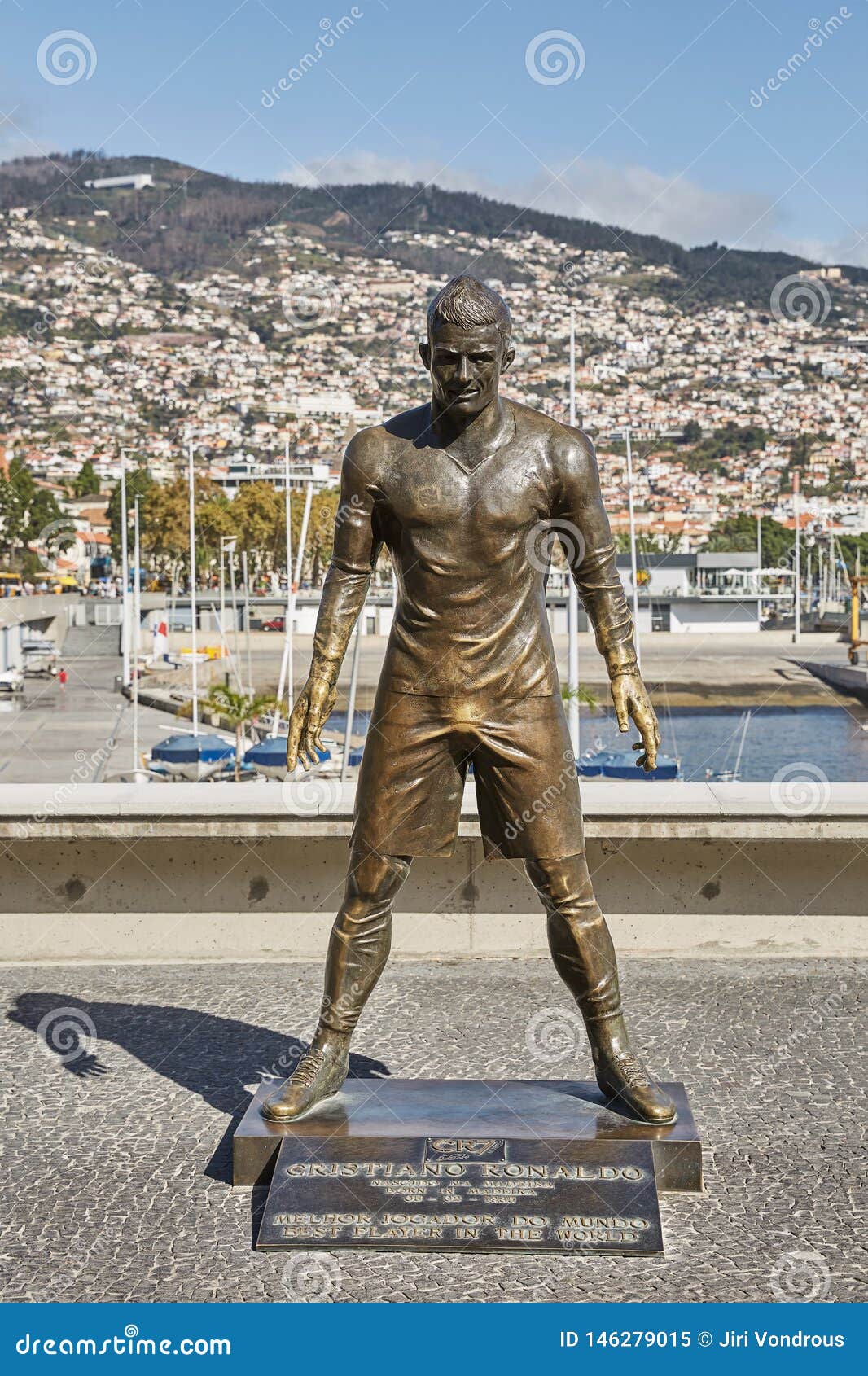 The Statue of Cristiano Ronaldo in Front of the Entry To the Museum CR