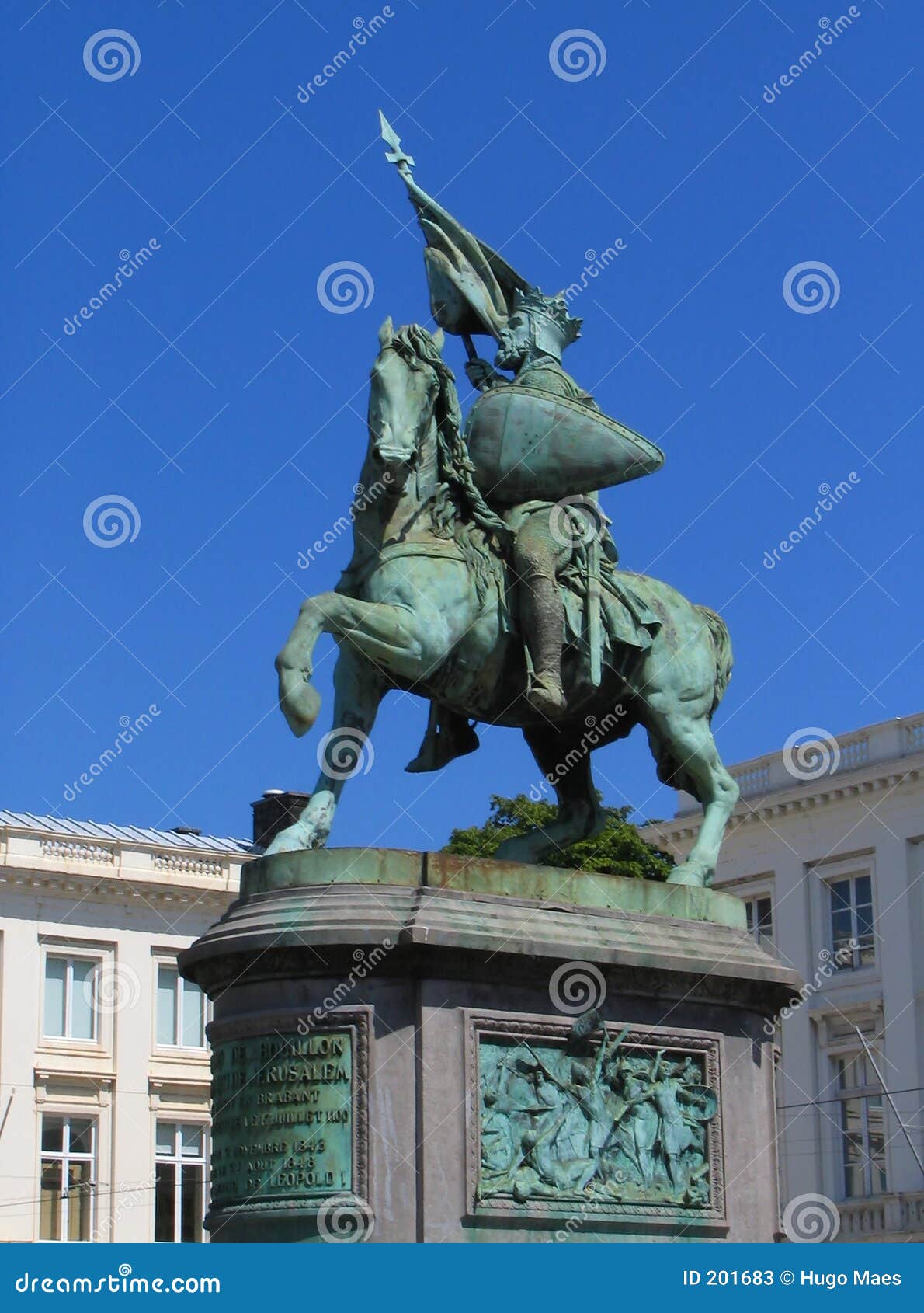 Statue of Crusader Hero in Brussels Stock Image Image of historical
