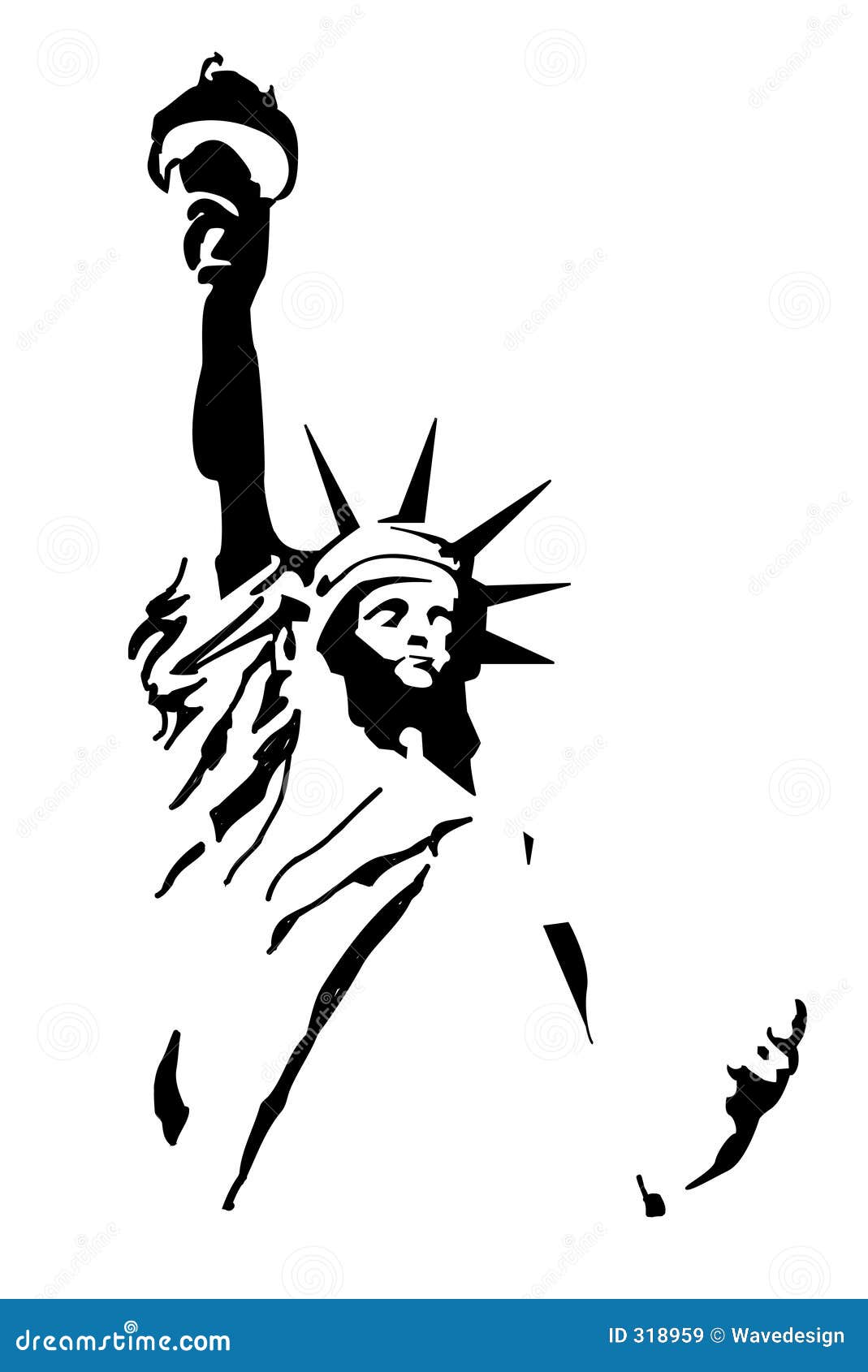 Statue De La Liberté Images libres de droits - Image: 318959