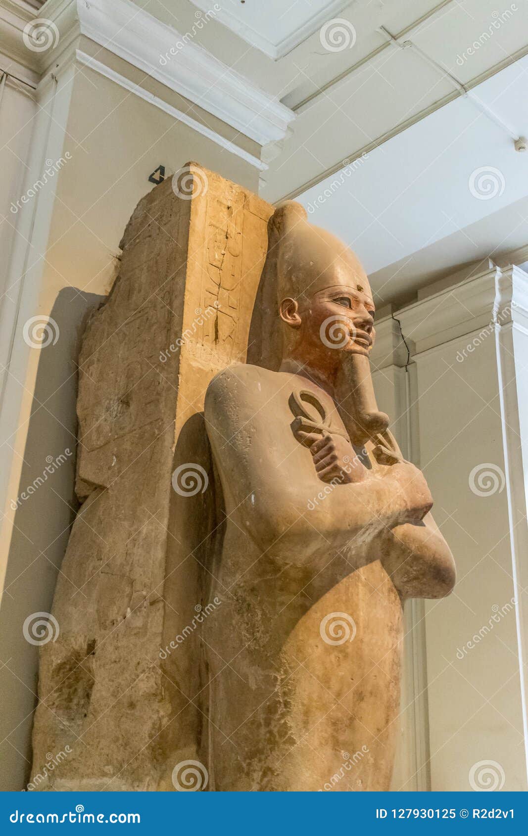 Statue De Pharaon D Egypte Antique Musee Du Caire Image Editorial Image Du Musee Pharaon