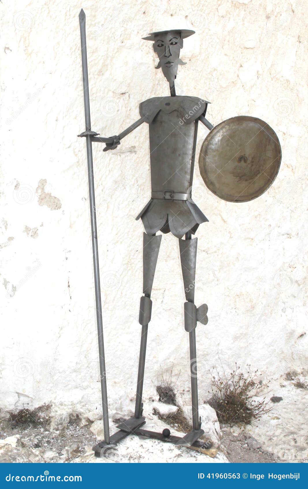 statue of adventurer don quichot, la mancha,spain