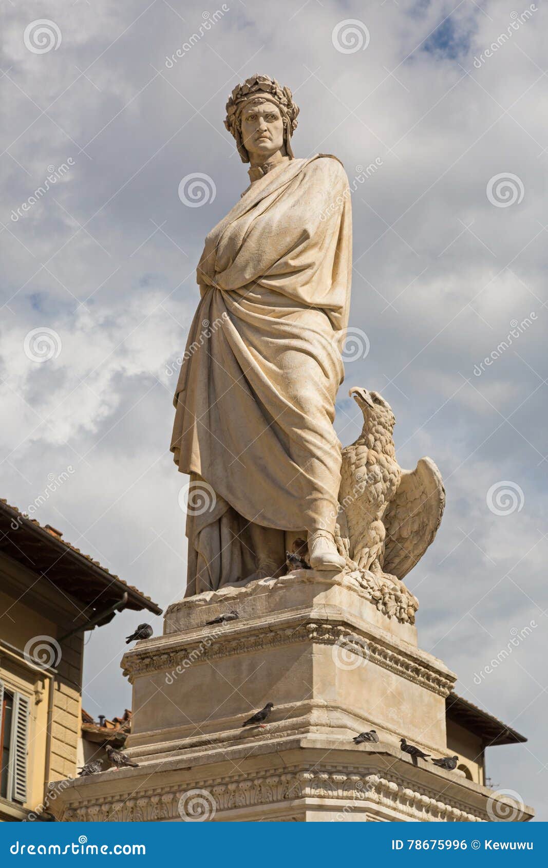 statue of durante degli alighieri, also called dante and eagle i