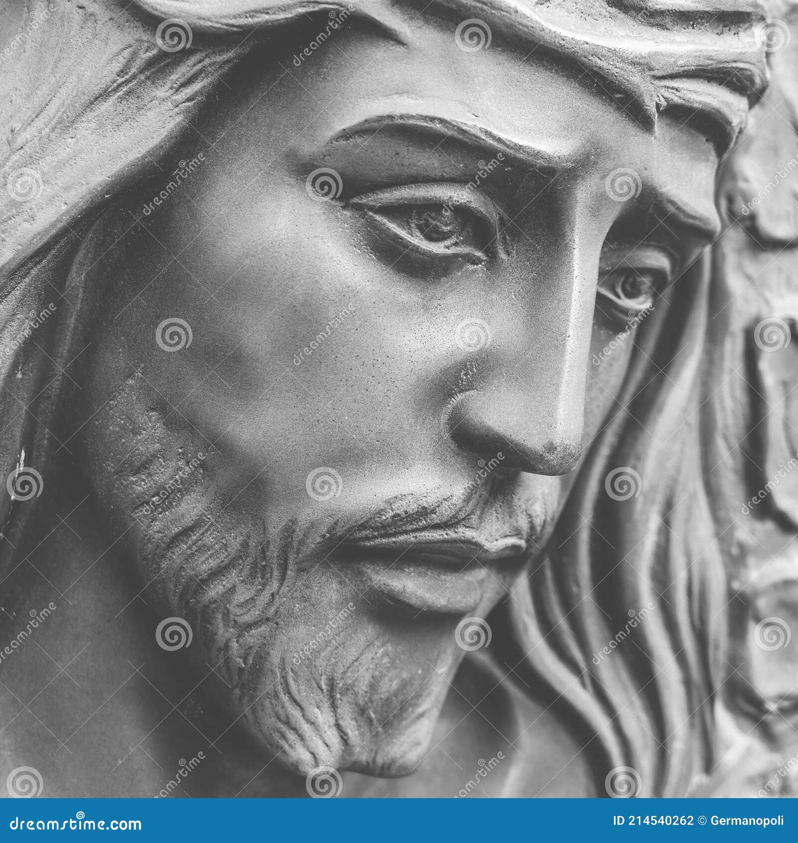 Statue of the Face of Jesus Stock Photo - Image of icon, easter: 214540262