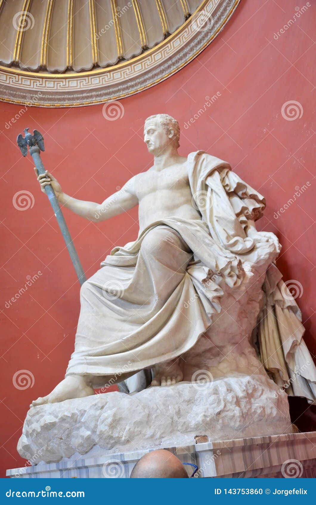 Statue of a God in White Marble Editorial Image Image of roman