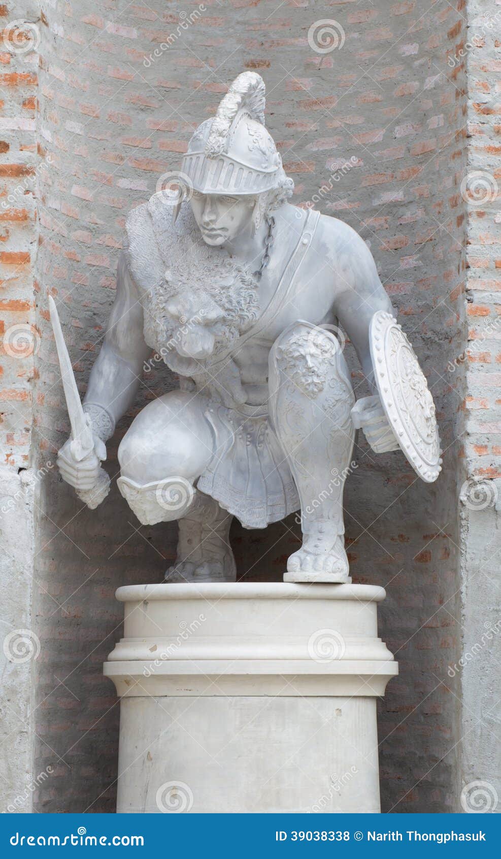 Statue of Greek soldier stock photo. Image of ancient 39038338