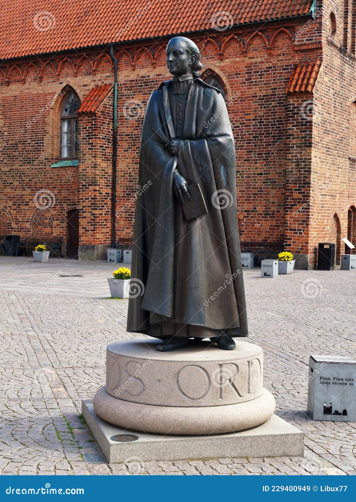 Statue of Henrik Schartau in Lund, Scania, Sweden Stock Image - Image ...
