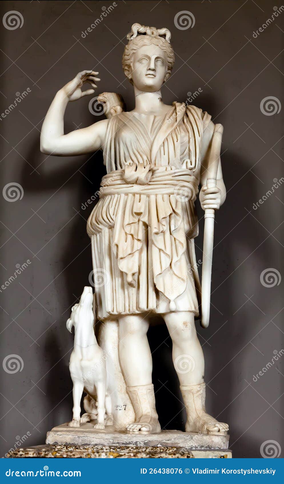 Statue of the Huntress Diana Stock Photo Image of statue, marble