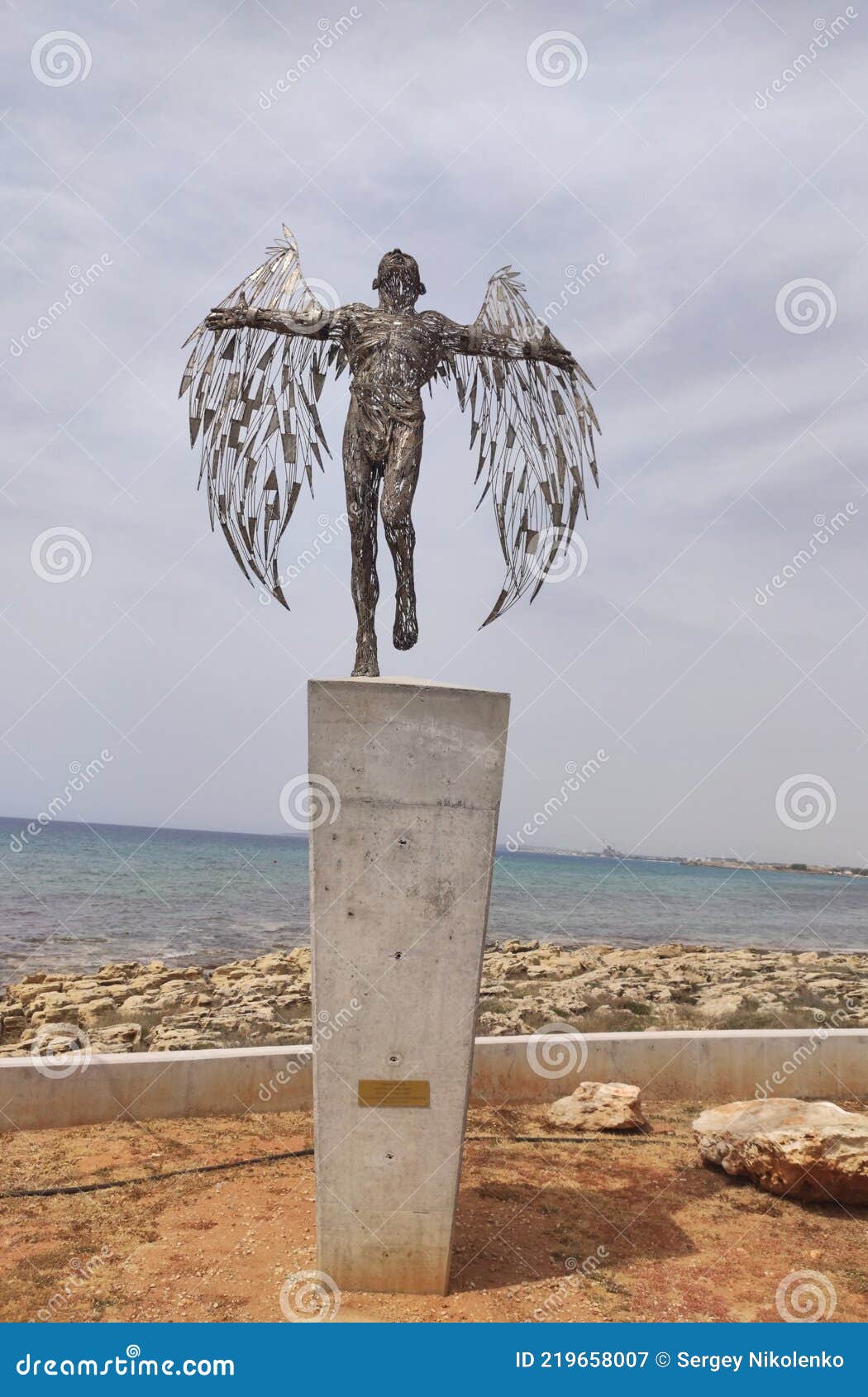 The Statue of Icarus Aspiring To the Sky. Ayia Napa Editorial