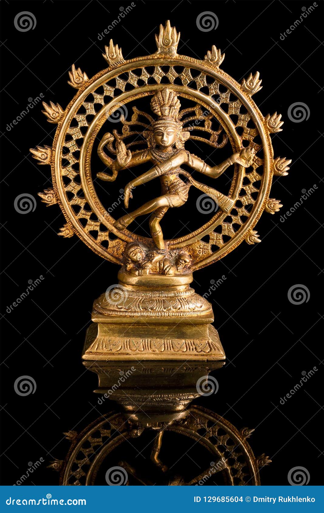 Statue of Shiva Nataraja - Lord of Dance Stock Photo - Image of ...
