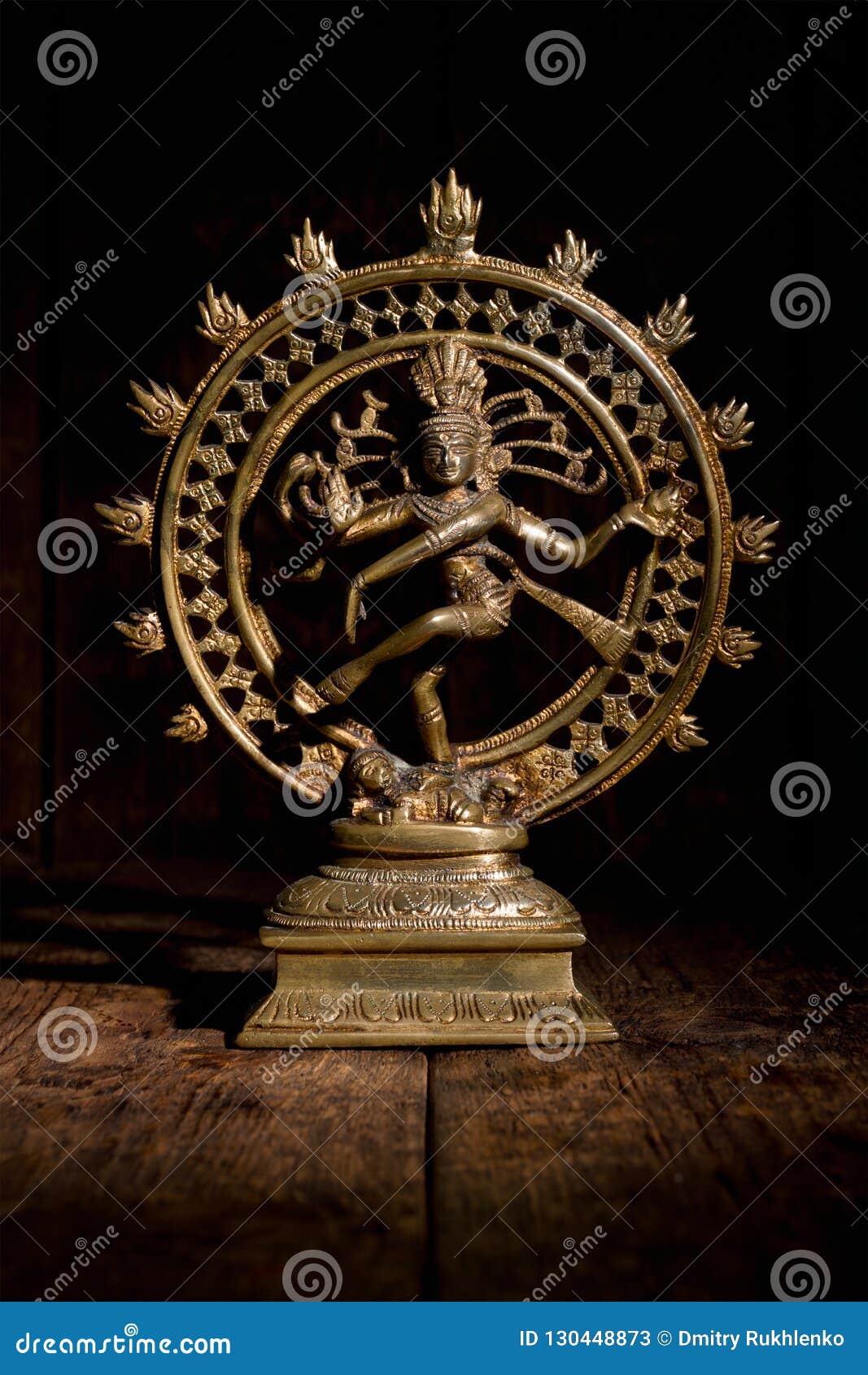 Statue of Shiva Nataraja - Lord of Dance Stock Image - Image of ...