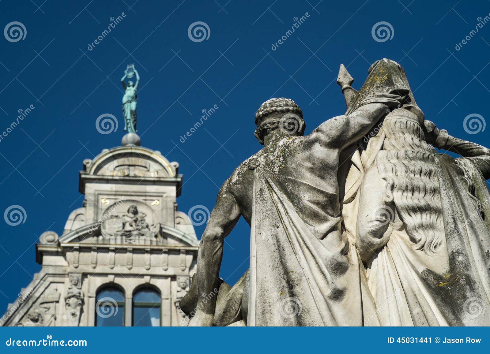 statue of jan frans willems in gent