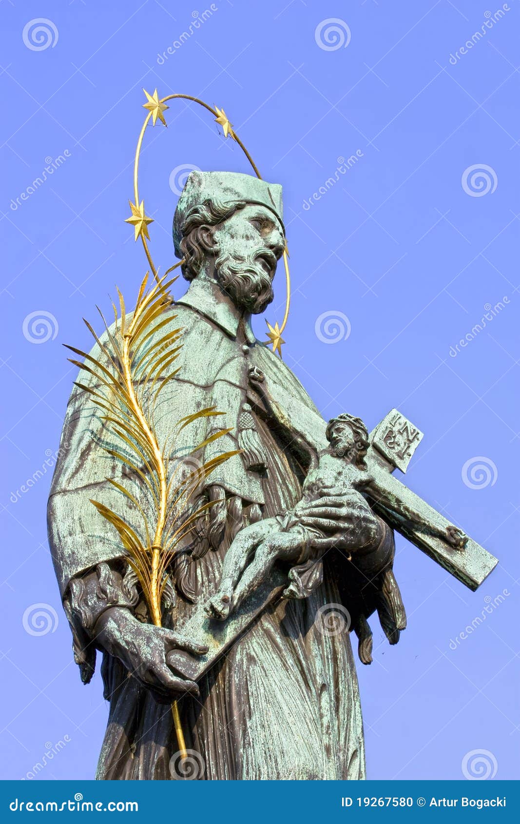 Statue JohannesNepomucene stockfoto. Bild von kunst 19267580