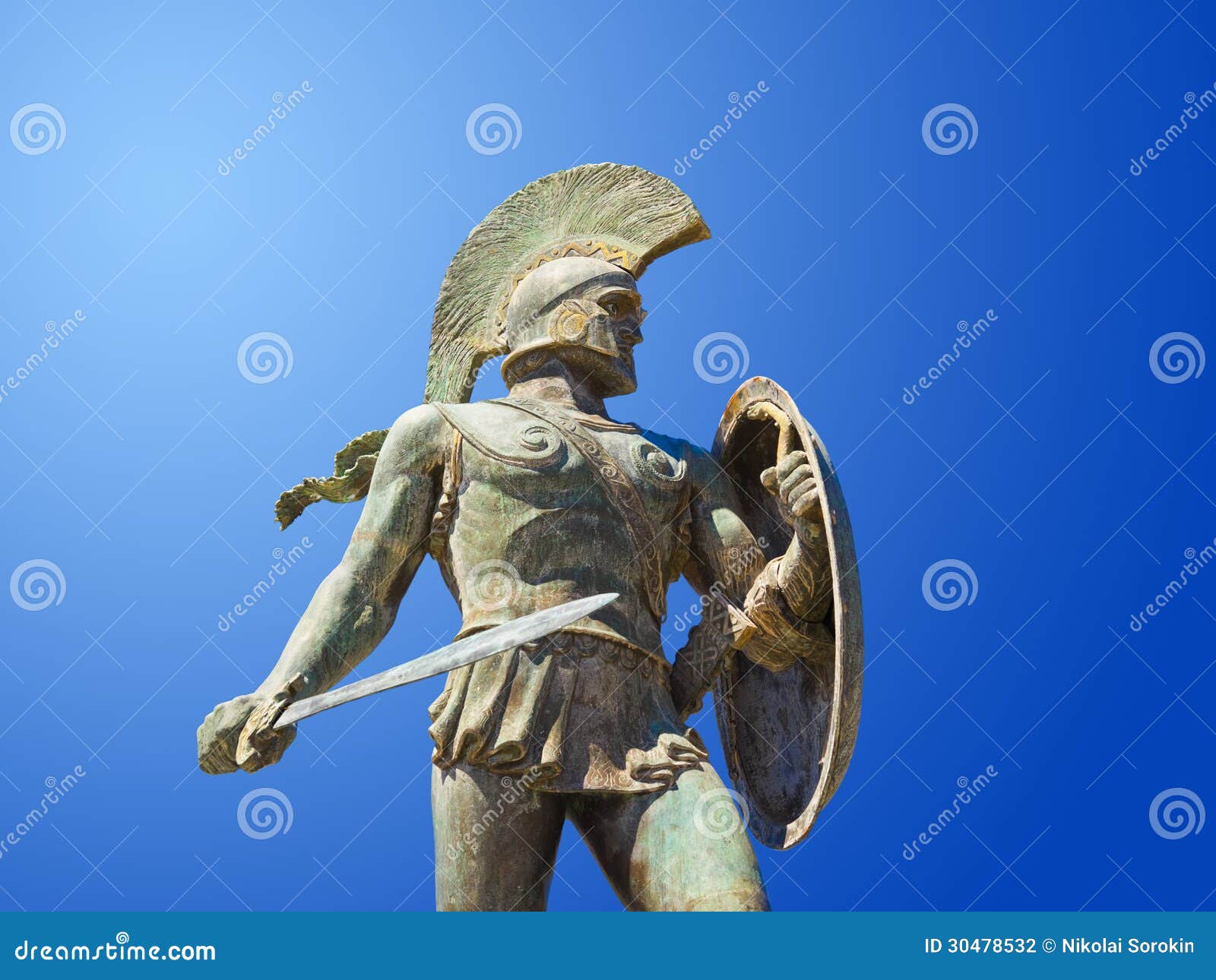Statue of King Leonidas in Sparta, Greece Stock Photo Image of persia
