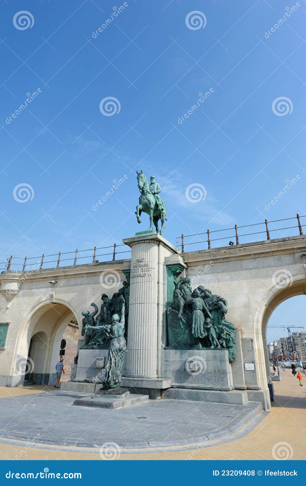 Statue of King Leopold II of Belgium. Editorial Stock Photo Image of