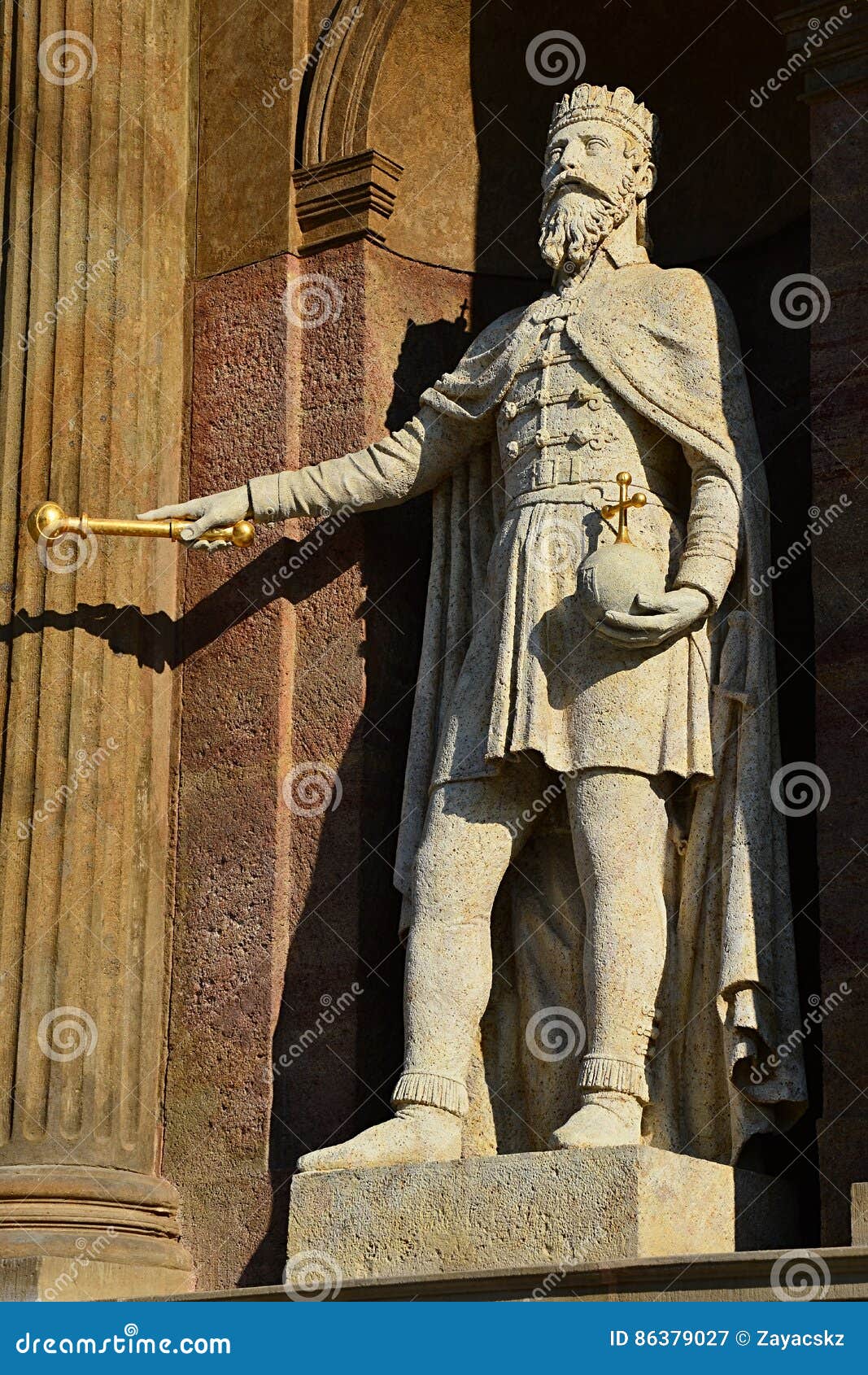 Statue Of Stefan Cel Mare Aka Stephen Iii The Great Of Moldavia In