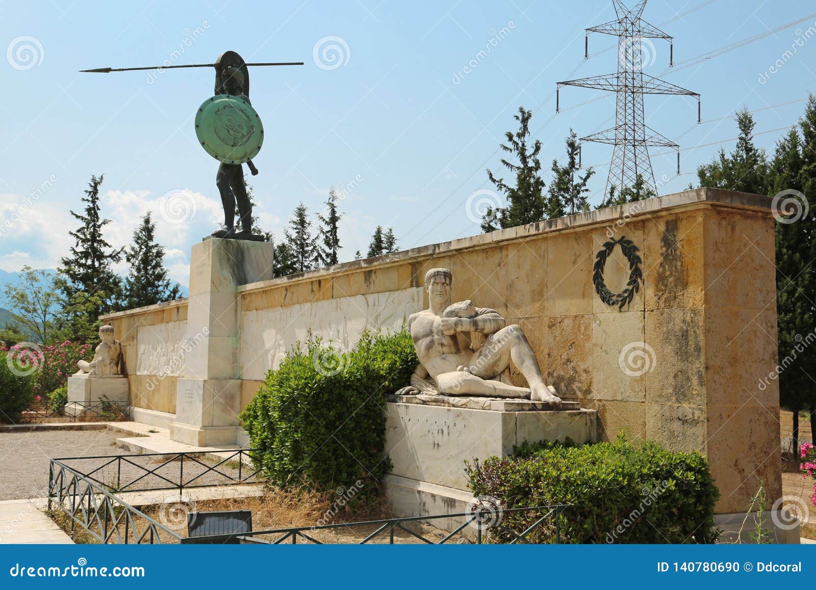 Statue Of Leonidas In Thermopyles Greece Stock Photo Megapixl