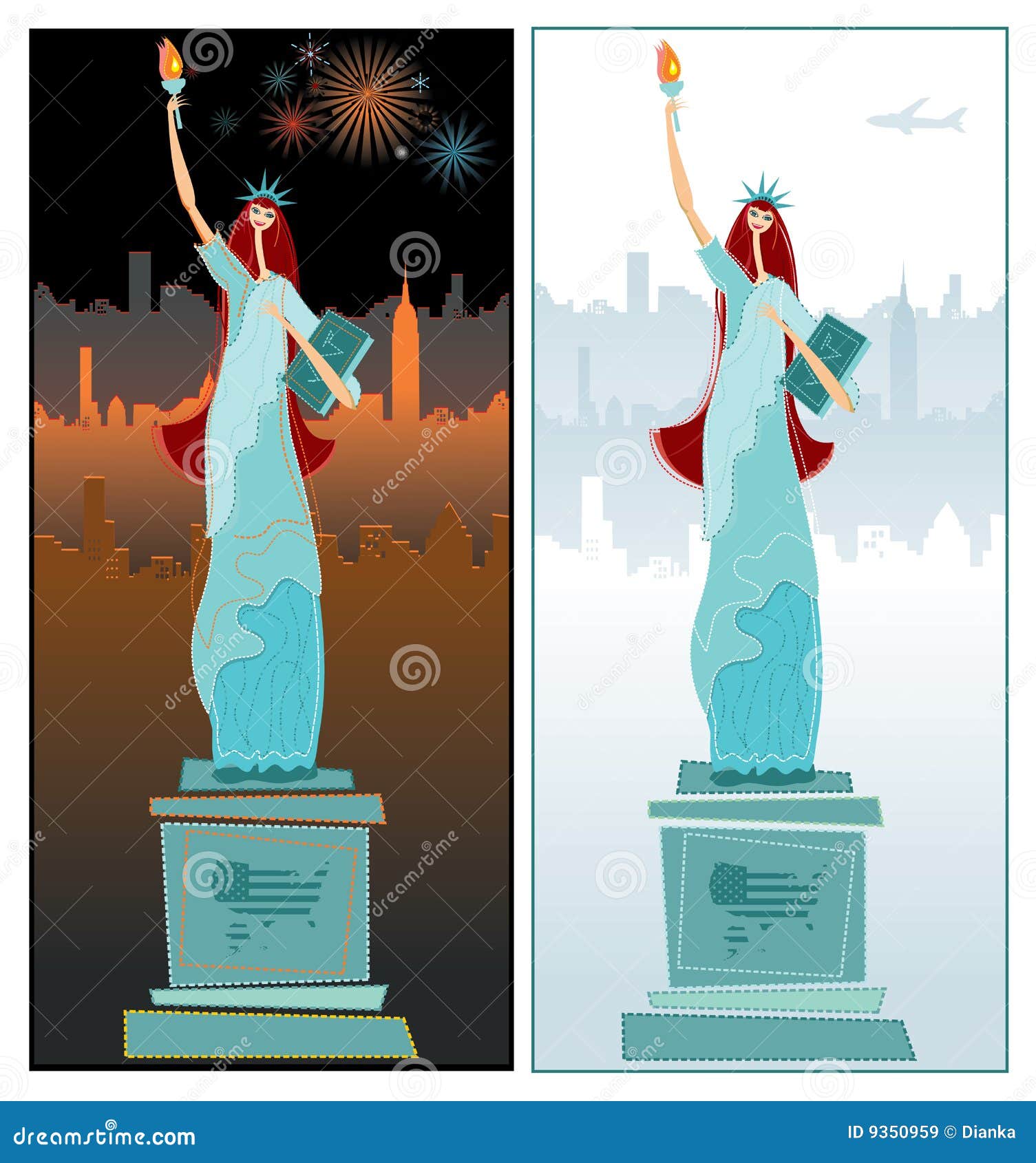 Sexy Statue Of Liberty Cartoon