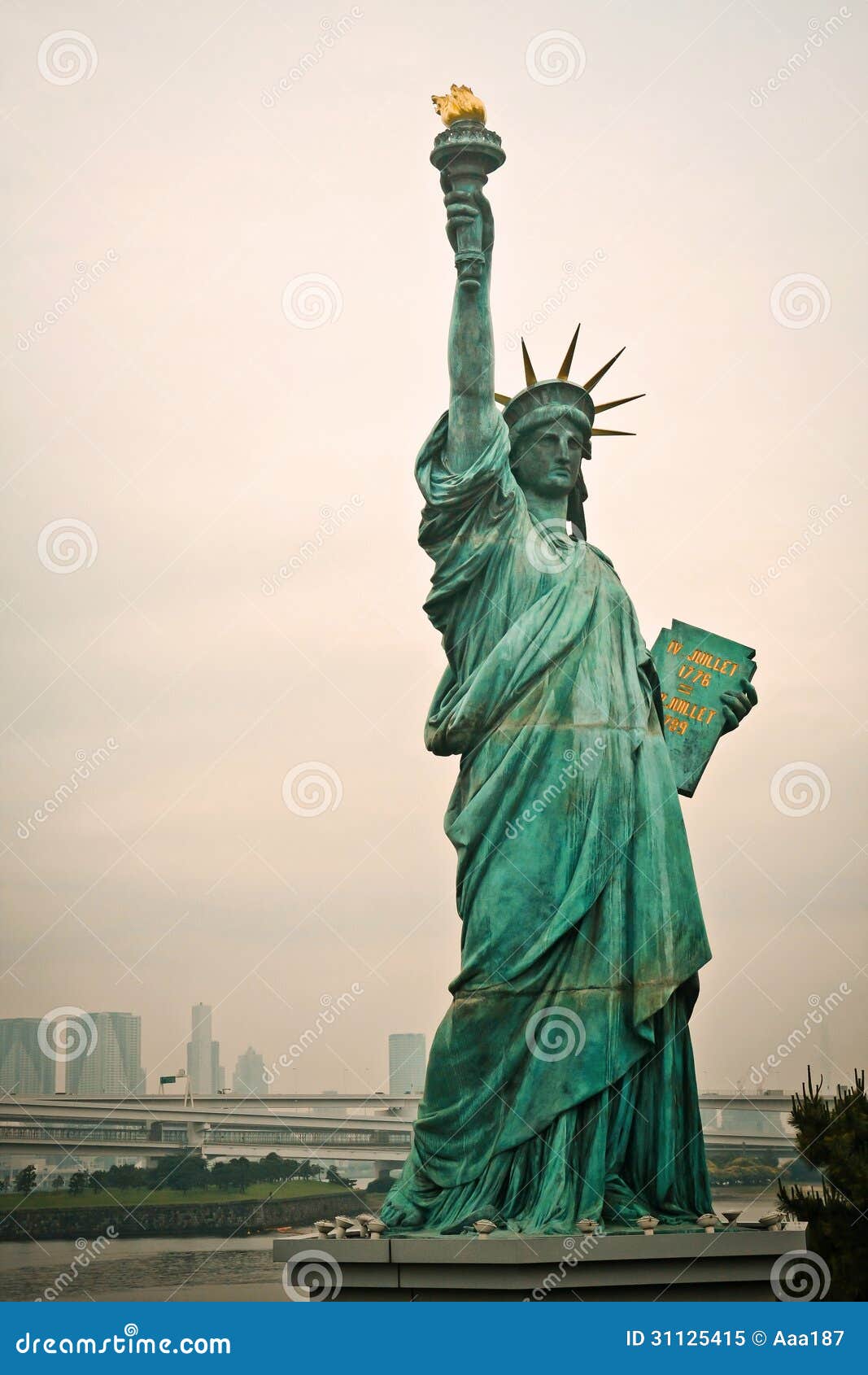 Statue of liberty in Japan stock image. Image of modern 31125415
