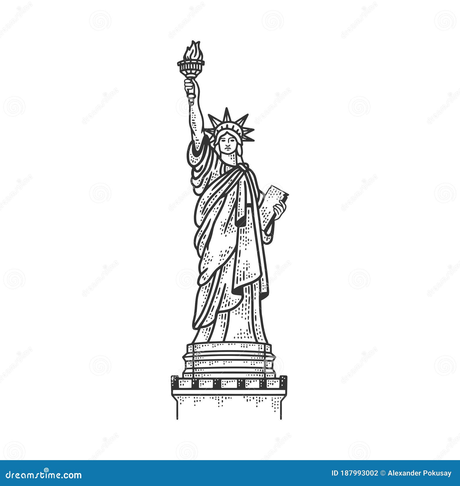 line drawings of statue of liberty  Clip Art Library