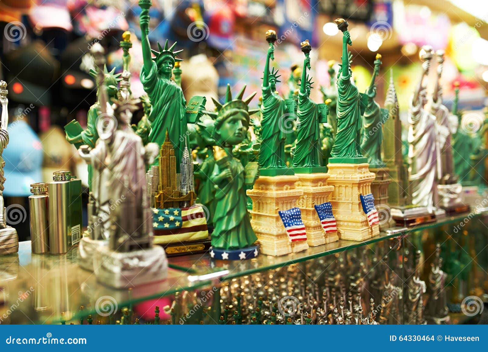 Statue Of Liberty Souvenirs At A Store In New York