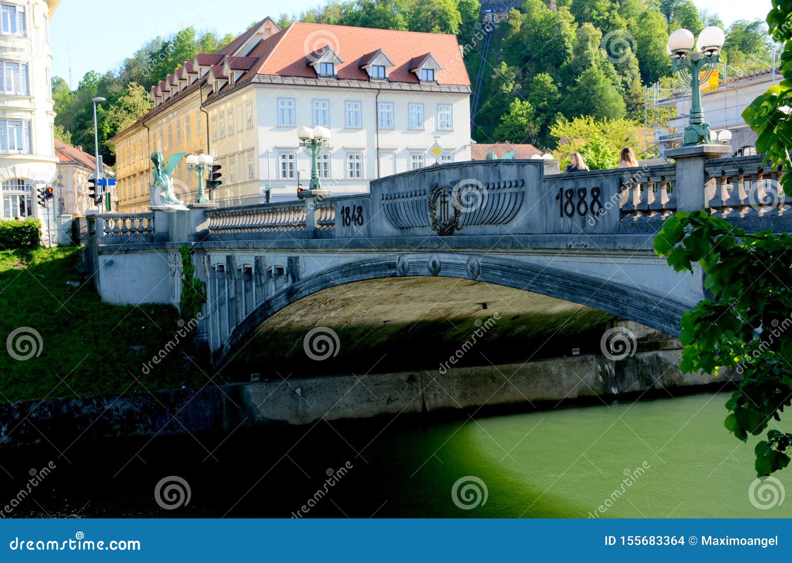 bridge in ljubljana, slovenia