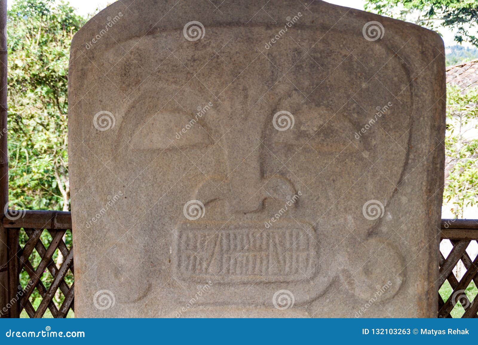 statue located at el tablon site near san agustin